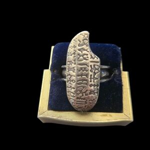 VINTAGE STERLING NATIVE AMERICAN STORY TELLER S 10 Women's Ring